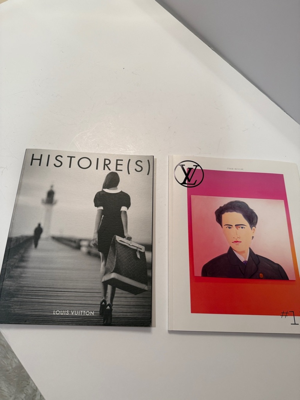 Louis Vuitton Coffee Table Book Magazines Pair - Black & Pink Covers